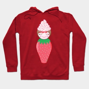 Kokeshi Strawberry Cupcake Hoodie